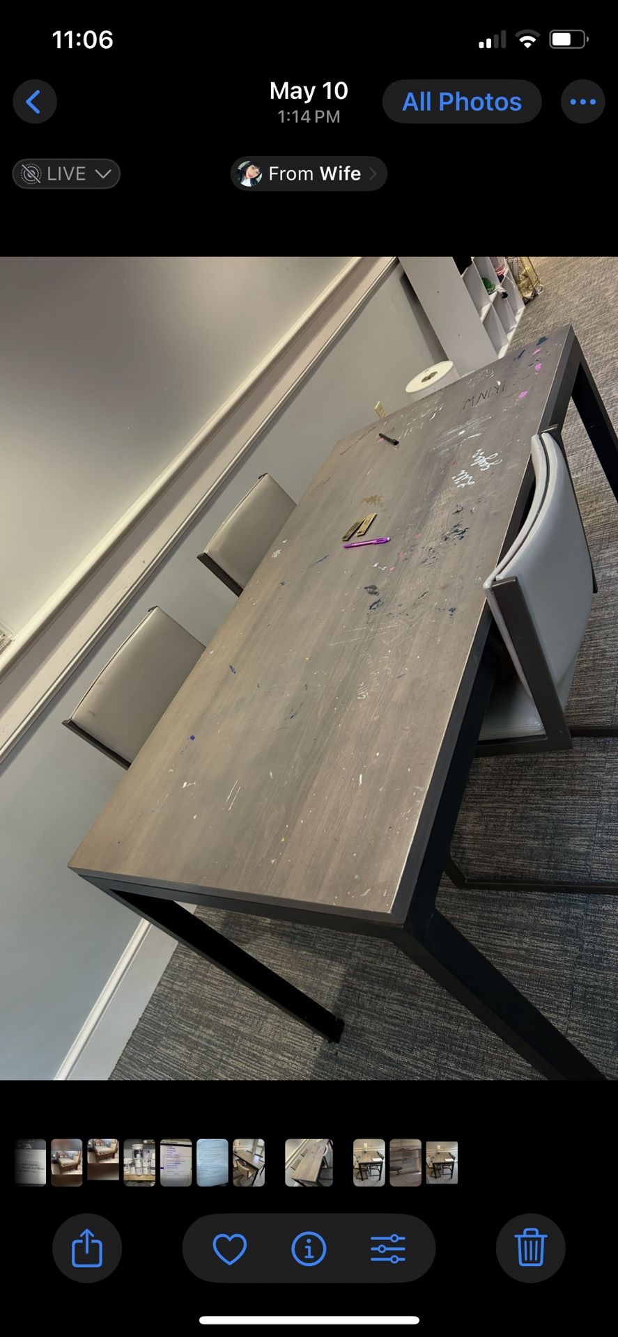 Used High Bar Table With Chairs