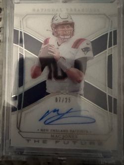 MAC Jones 07/25 signed Rookie cardNFL card ,2021 panini national treasures