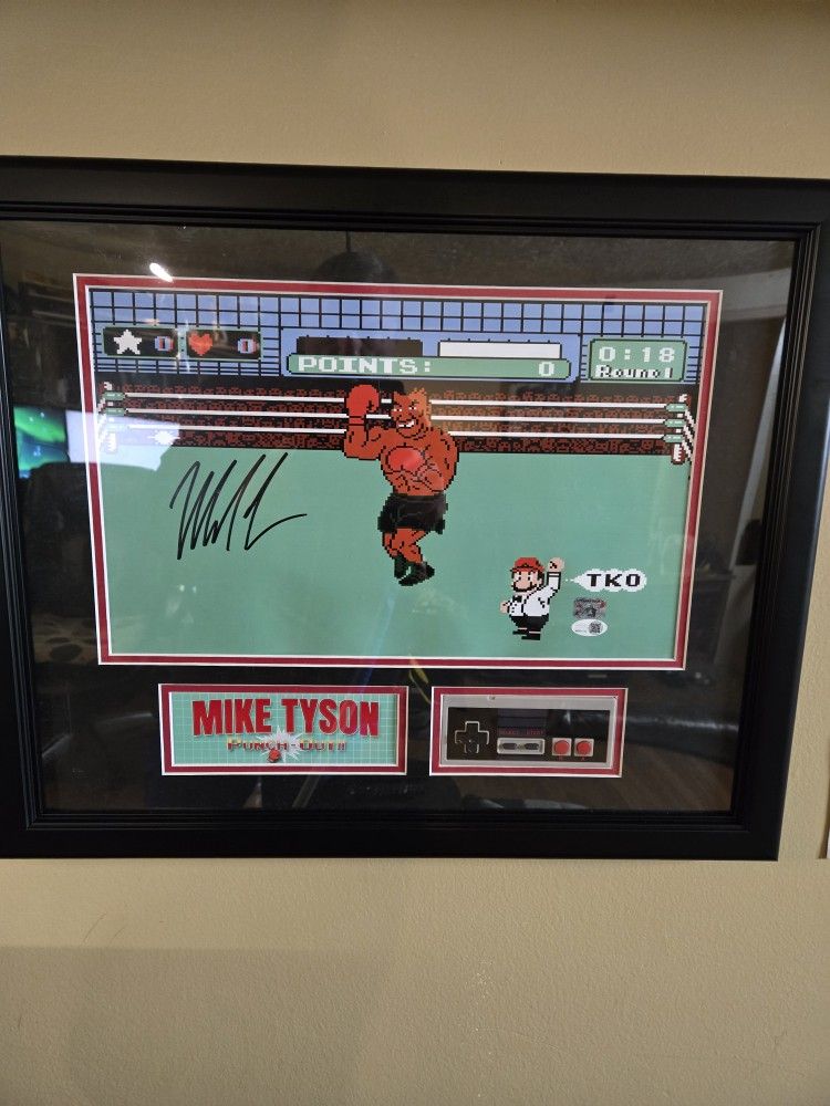 Mike Tyson Punchout Autograph