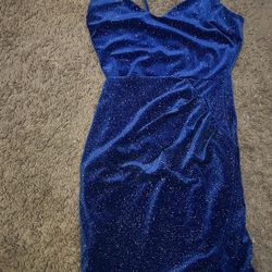 Blue Sparkly Windsor Dress 