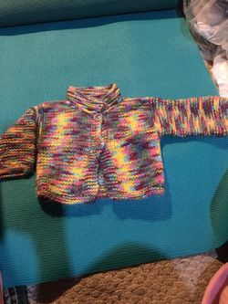 Knit baby girl sweater
