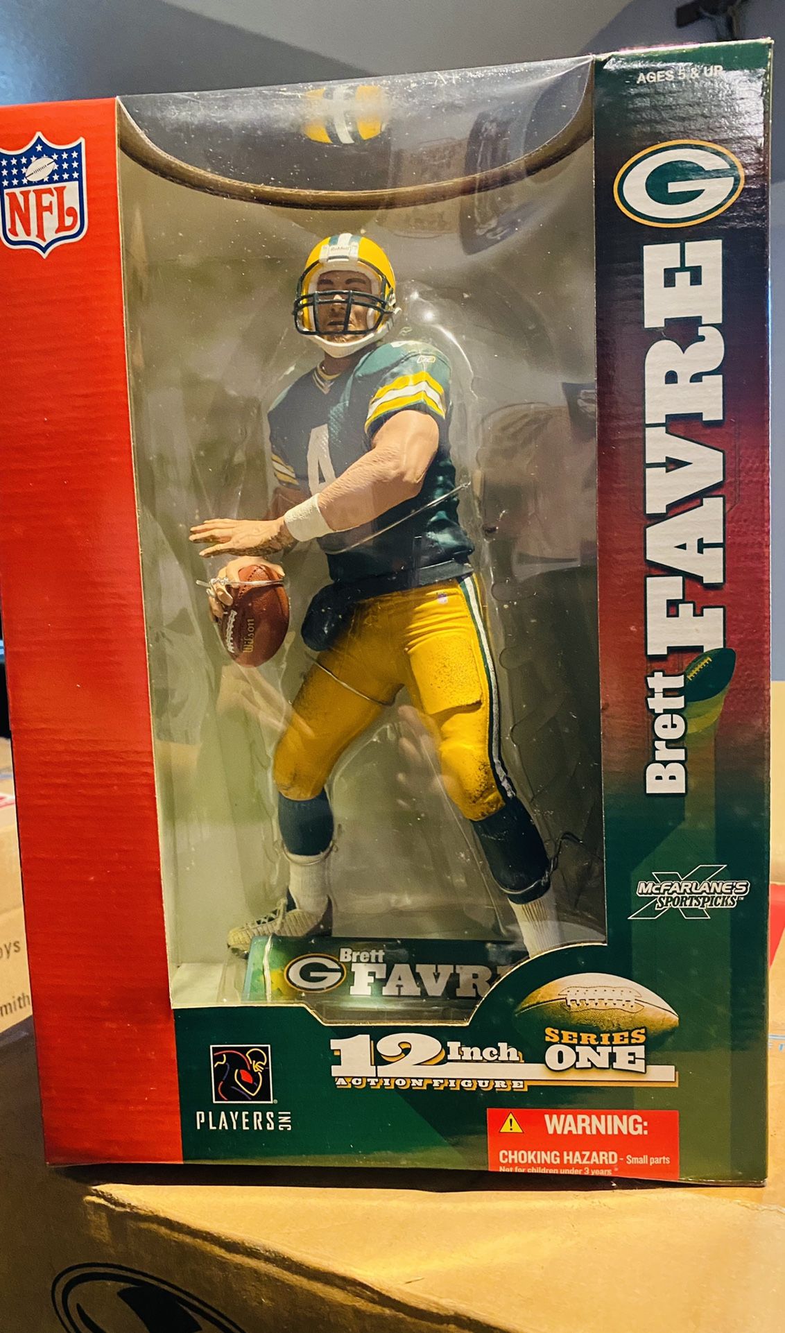 12” McFarlane Toys Series 1 NFL Action Figure “Brett Favre”( Rare)