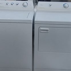 MAYTAG BIG SIZE WASHER AND ELECTRIC DRYER WORKING CONDITION LAVADORA GRANDE CAPACIDAD Y SECADORA ELECTRICA 