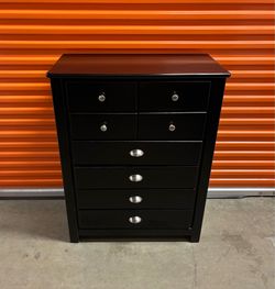 Beautiful 8 Drawer Black Dresser