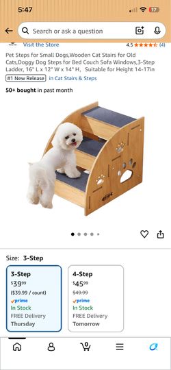 Pet foot step ladder