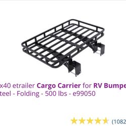 “New” e-trailer RV Bumper Cargo Carrier