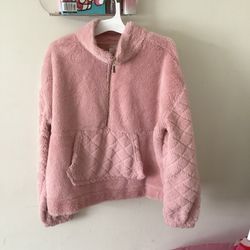 Pink Quarter Zip Fleece