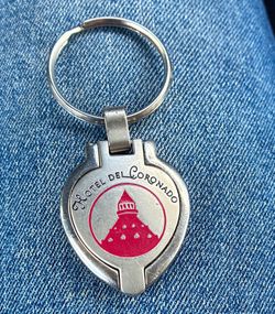Hotel Del Coronado Silver Metal Photo Holder Keyring Souvenir Key Chain