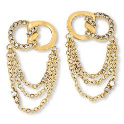 $40 Radiance by KMF chain earrings feature a dangl New 878463 $40 Radiance by KMF chain earrings feature a dangling tassel design with accent radiant