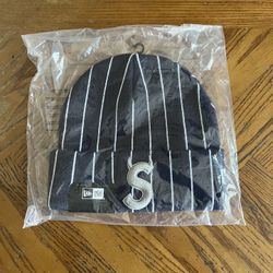 Supreme New Era Devil S Logo Beanie Navy