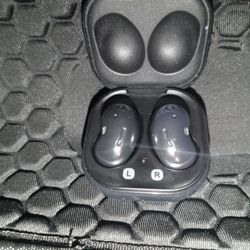 Samsung Blue Airless Earbuds Gloss Black Like New