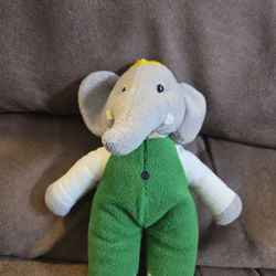 Babar Elephant Plush 9" tall 