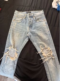Purple jeans