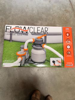 Pool sand filter and pump