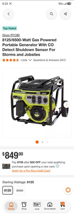 Ryobi generator