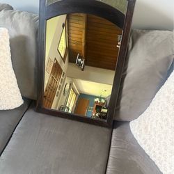 Table and mirror set