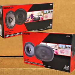 Kicker KS Series Car Speakers 6 1/2 & 6x9 2-Way Coaxial Speaker System 500 Watts Package 🚨 Payment Options Available 🚨 No Credit Needed 🚨 