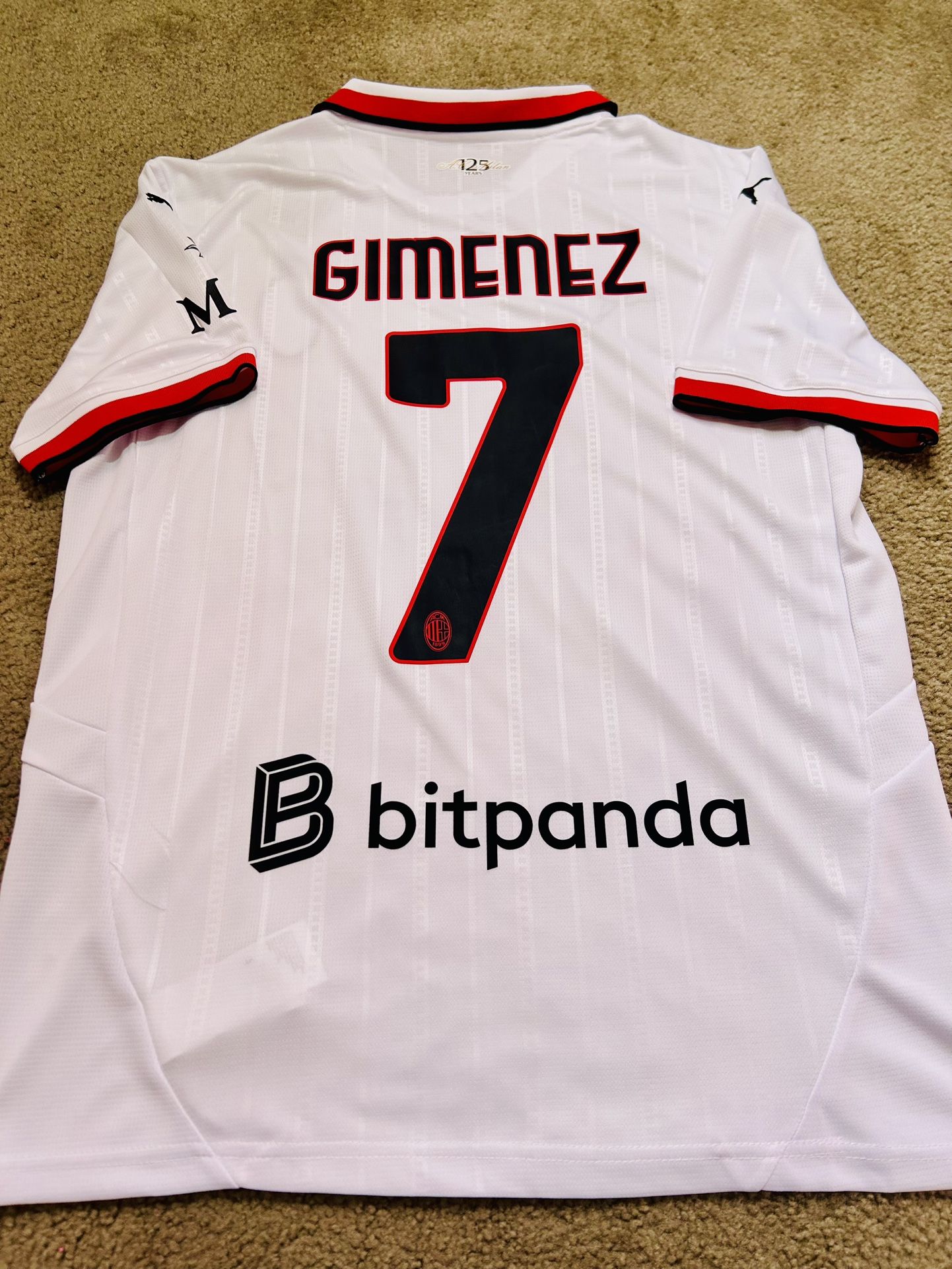 2024/25 A.C. Milan ‘Santiago Gimenez #7’ Away Soccer Jersey.