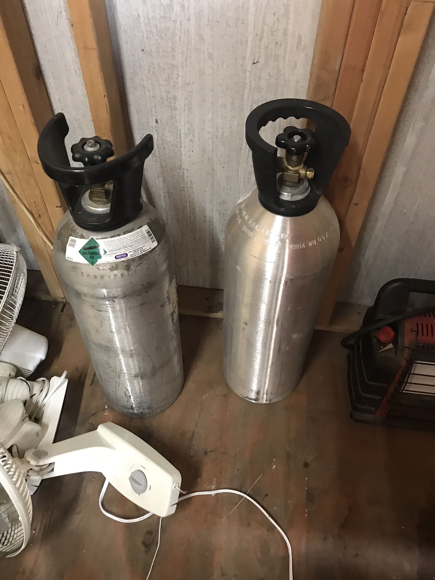 2 - 20 lb CO2 Tanks stuff