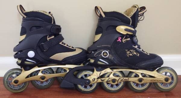 K2 Celena Inline Skates Size 6 Black Yellow Width B Medium