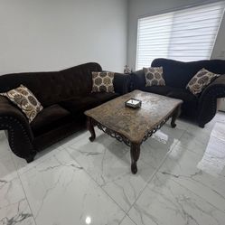 Two couches and two coffee tables for sale $350 or Best Offer! Very good condition!