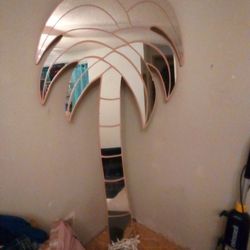 Pink Mirror Palm Tree