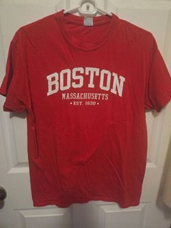 Boston Massachusetts Red T-Shirt
