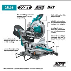 Makita 40v XGT 10” Miter Saw