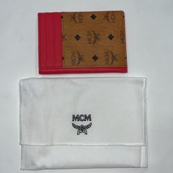MCM Cardholder, With Dust Bag, And Box, Entrupy Verified, In Great Condition 
