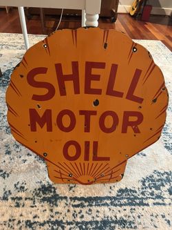 Rare Shell Gas Sign