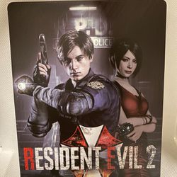 Resident Evil 2 Custom made Steelbook Case only PS4/Xbox1