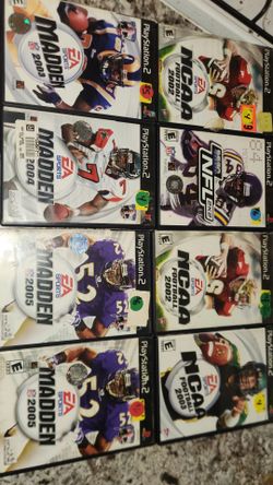 PS2 Football Games Lot