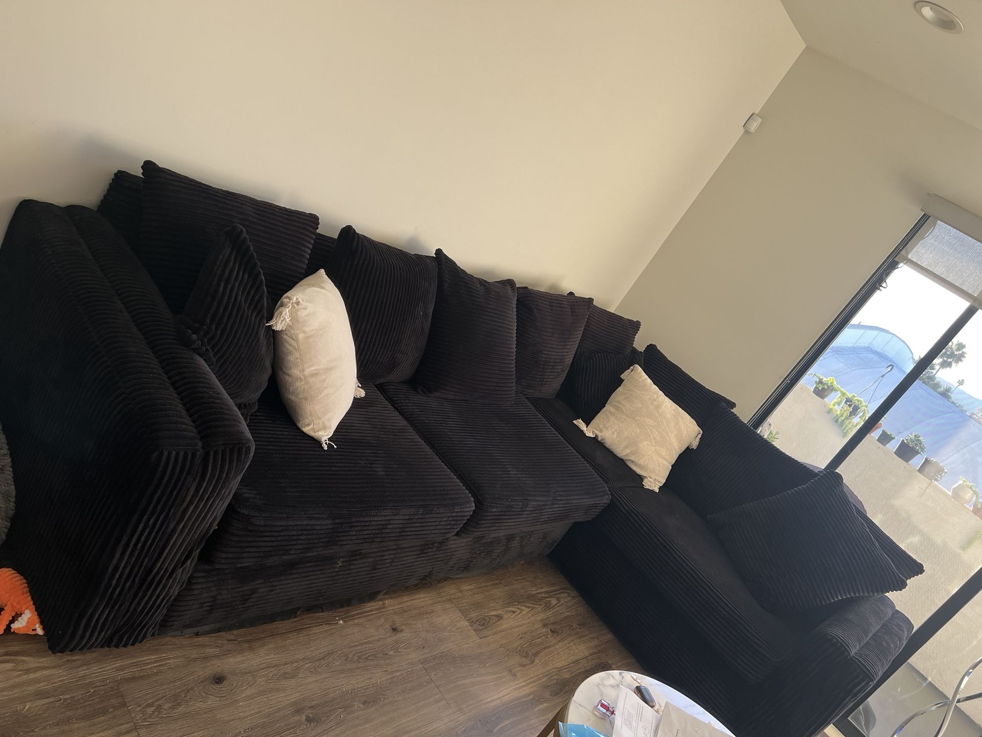 Black Couch Sectional