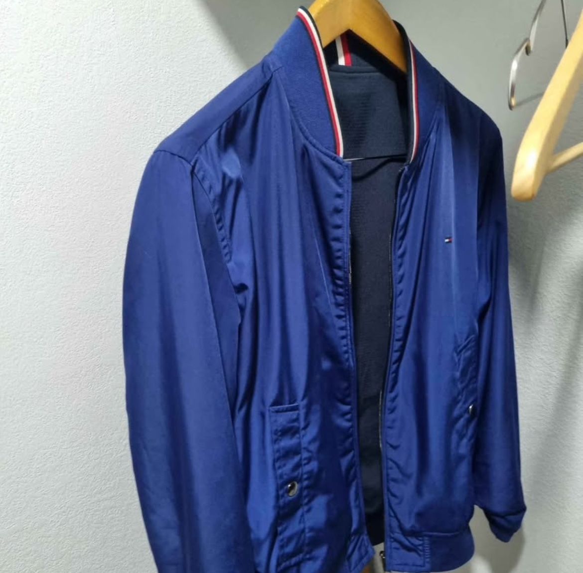 Reversible Tommy Hilfiger Bomber Jacket Blue