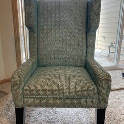 Teal High Back Chair
