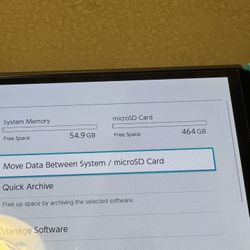 nintendo switch oled w/ 512gb sd card 