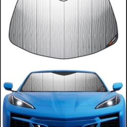 🚗 New Car Windshield Sun Shade for 2020-2024 Chevrolet Corvette C8 - AstraGuard ☀️ Brand New - $35 🏷️ Retail: $60  🔆 UV Protection: Shields your ca