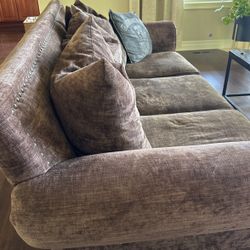 Large Couch With Down Pillows 