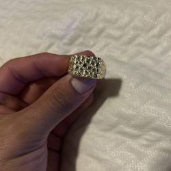 Fake Gold Nugget Ring