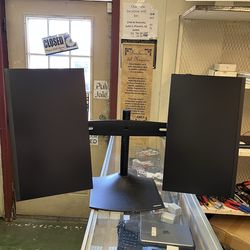 Two monitors DELL P2223HC 21.5" IPS FHD USB-C Monitor 60 Hz with stand . Power cords are included .