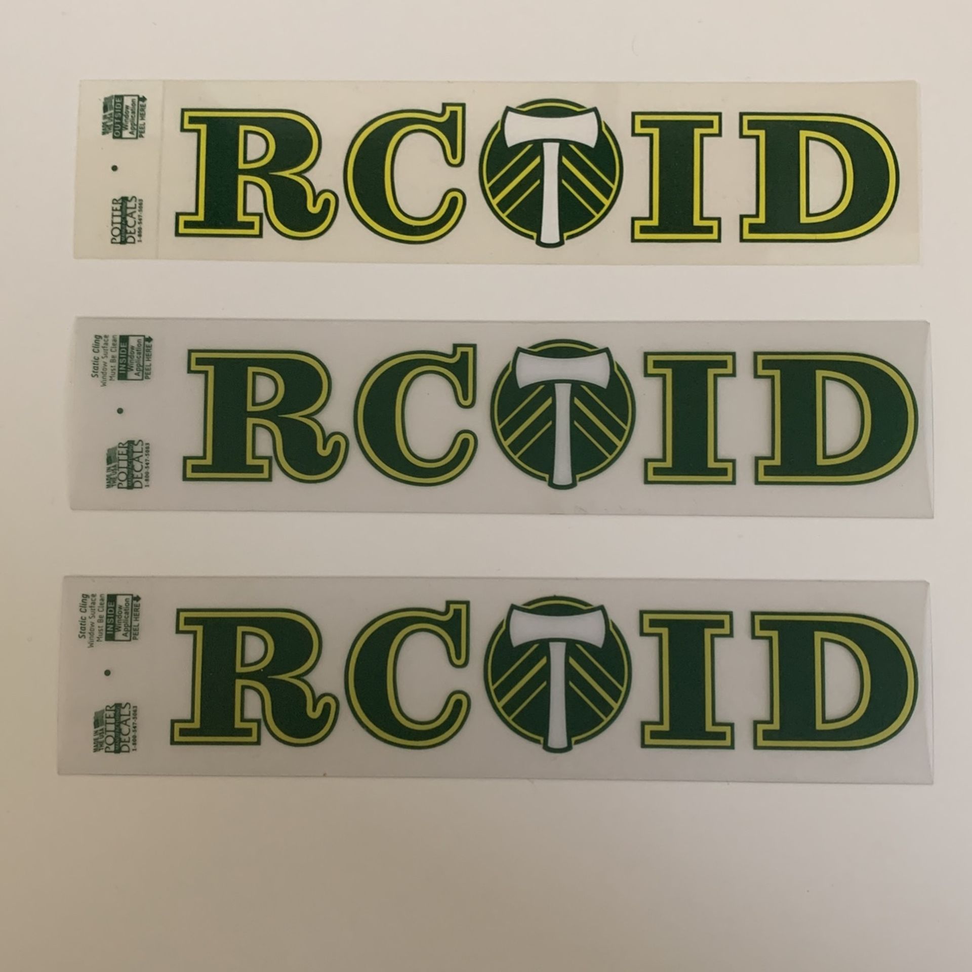Portland Timbers “RCTID” Decal Stickers