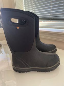 Bogs insulated boots kids US3 EU35 black boy girl