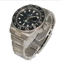 Rolex GMT Master Black Dial Stainless Steel Watch Ref 116710