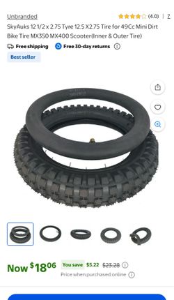 Mini dirt bike tire