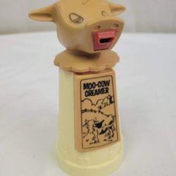 TWO (x2) ~ Vintage Early 1970's Moo-Cow Creamer Molded Plastic by Whirley Industries PA. Patent Pending, EXCELLENT CONDITION!..asking $30.00 FOR BOTH!