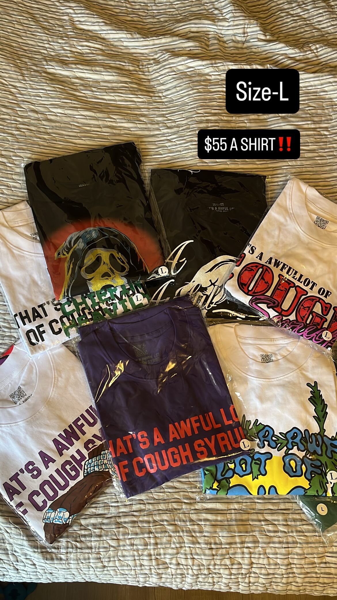 Awful Lot Of Cough Syrup Tees