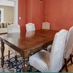 Dining table set plus 8 chairs