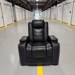Leather Electric Recliner 