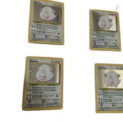 Chansey 3/102 - Holo Rare - Vintage 1999 WotC English Base Set Pokemon One Card 