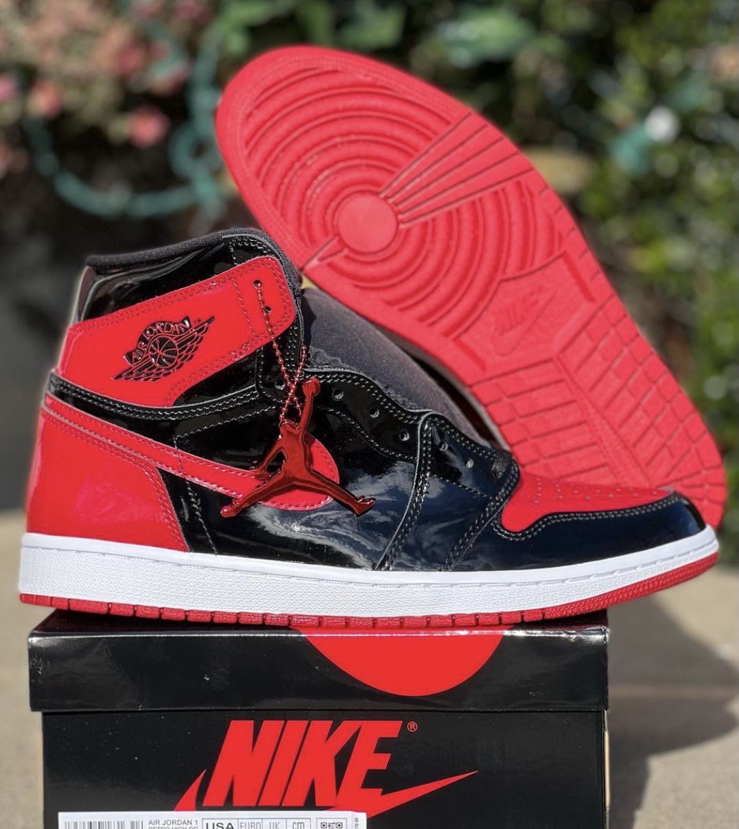 Air Jordan 1 Retro Patent Bred - Size 9 Men